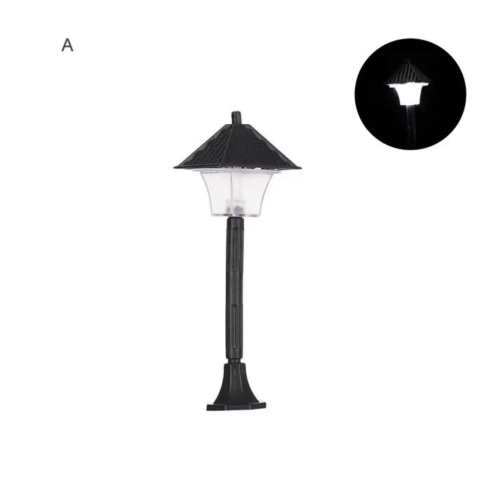 Figurine de jardin nickel é, modèle d'ornement, mini lampe de route, l'inventaire artisanale en rési