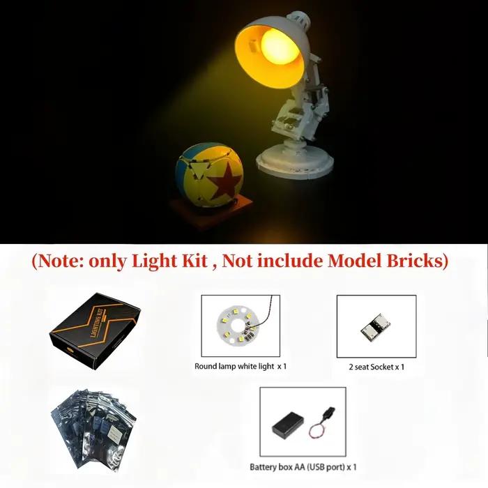 LYBMTWF Ensemble de lumières LED 21357 adapté aux blocs de construction lego Luxo Jr., jouets de bri