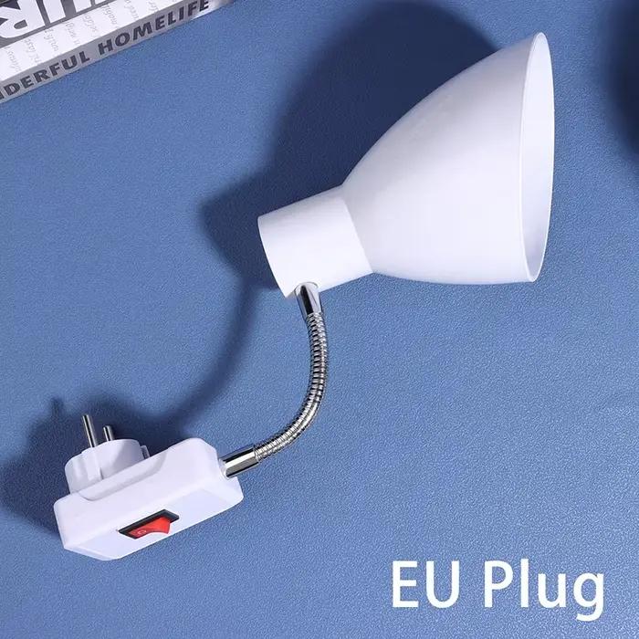 Base de lampe E27 réglable pour ampoule LED ; Support d'allongement pour lampe de bureau.