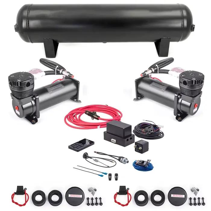 Kit de gestion de l'air avec système de suspension pneumatique, système de contrôleur électronique, 