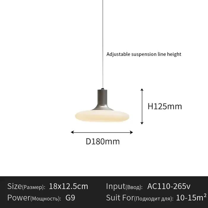 Lampe LED suspendue au design nordique, soucoupe volante, pour chambre à coucher, salon, Bar, café, 