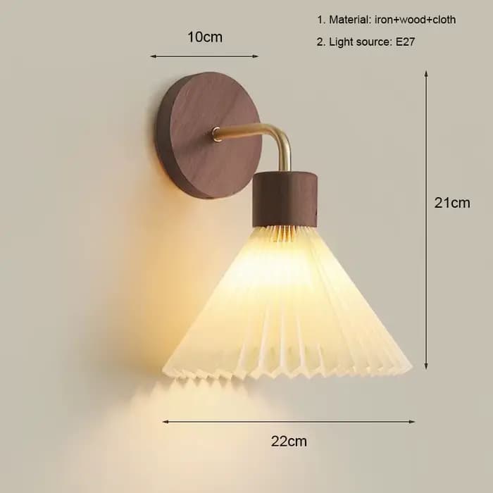 Applique murale LED nordique moderne en bois, éclairage d'intérieur, décoration de salle, pour cheve