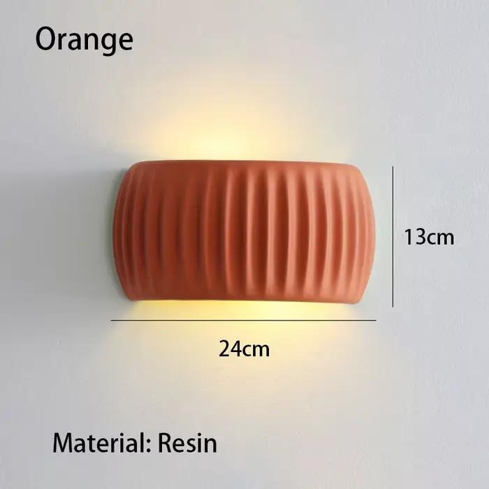 Lampe murale en résine beige française, lampe de chevet pour chambre à coucher, lampe d'ambiance pou