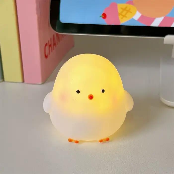 Couronne poussin veilleuse chambre décoration mignon dessin animé Animal veilleuse cadeaux de noël p