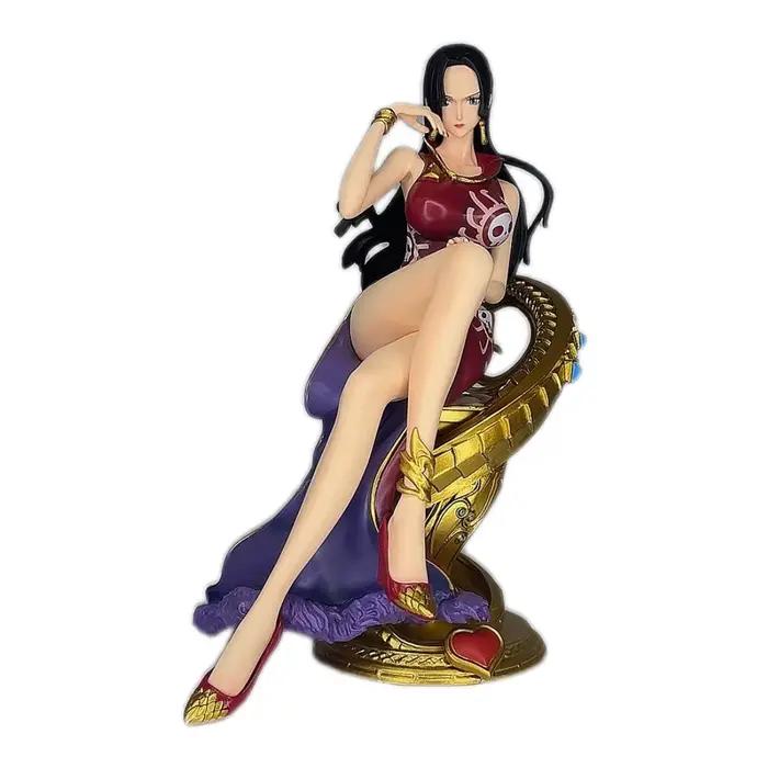 Figurine Boa Hancock en PVC pour canapé assis, 23cm, modèle d'affichage statique, jouets de décorati