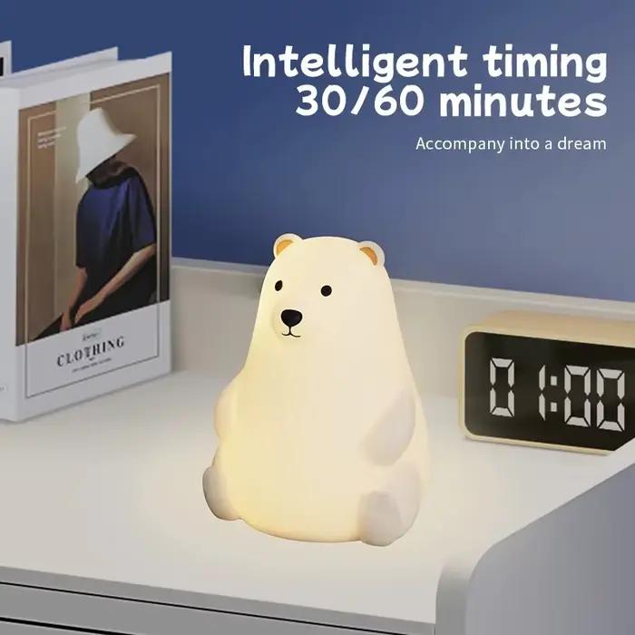 Veilleuse LED USB en silicone Licorne Mignonne pour la décoration de chambre de bébé, de crèche, de 
