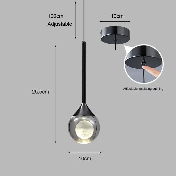 Lustre moderne simple à LED pour restaurant, salle à manger, chambre à coucher, décoration intérieur