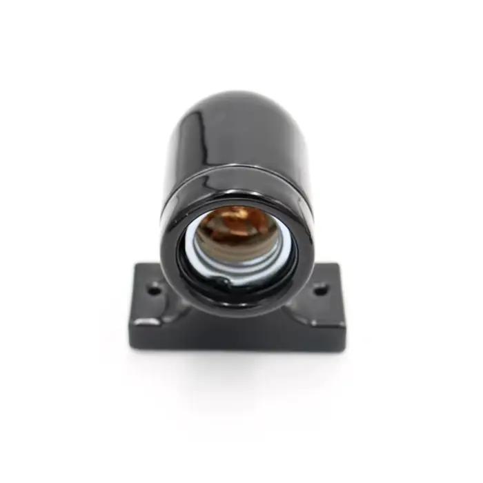 Base de lampe murale en céramique, support d'ampoule à vis, douille, luminaires pour jardin de cour 