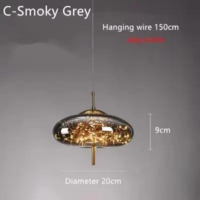 Plafonnier LED Suspendu au Design Moderne, Luminaire Décoratif de Plafond, Idéal pour une Chambre à 