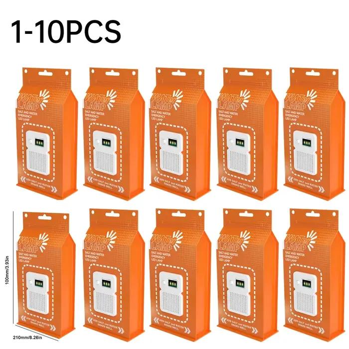 Lampe LED à eau salée, étanche, portable, pour le camping, réutilisable, lampe d'urgence pour la pêc