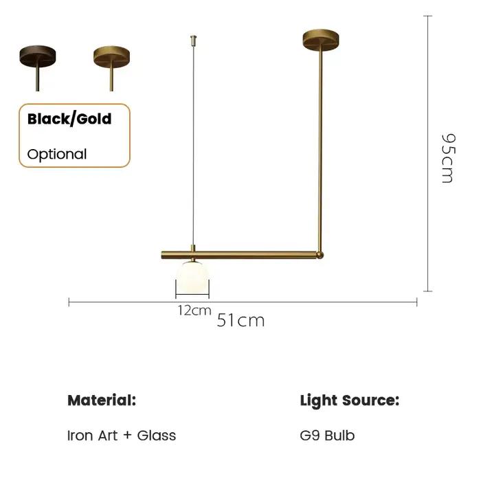 Lampe suspendue pour la maison LED moderne minimaliste salon lustre Simple linéaire Restaurant suspe