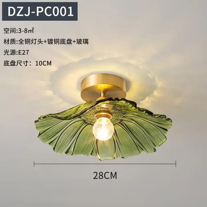 2025 LED Vintage fleur verre plafonniers couloir couloir lumière chaude rétro salon décor intérieur 