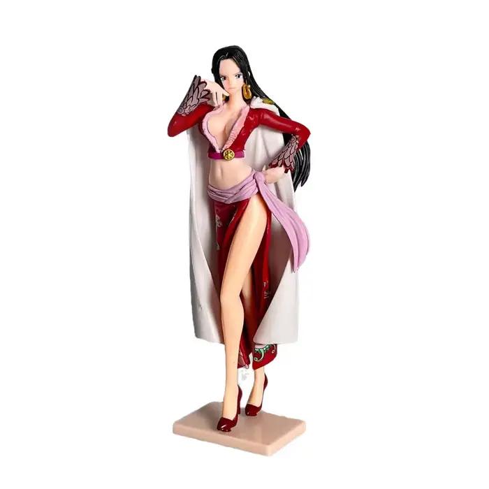 Figurine de dessin animé One Piece Boa Hancock, modèle mignon, poupée 2D Kawaii, décoration de burea