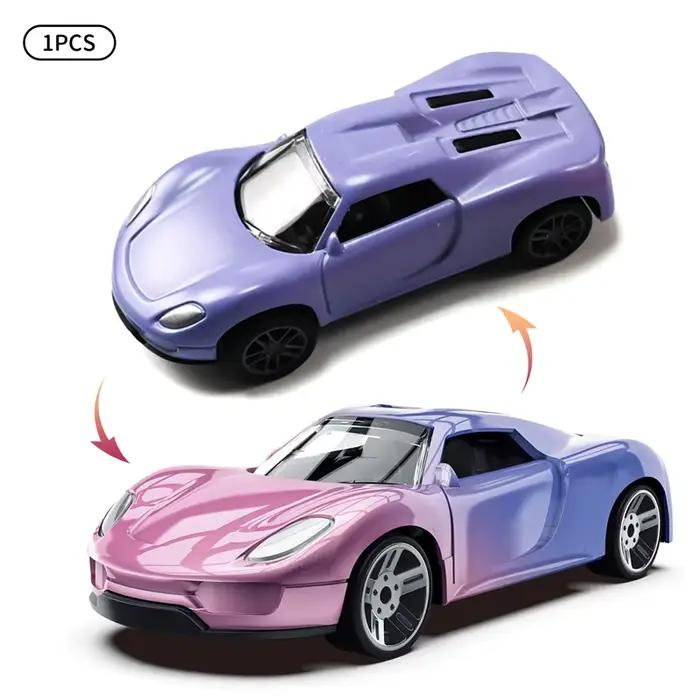 Mini Voiture Magique en Alliage 1:60 à Changement de Couleur (Eau & Température), Modèle de Course à
