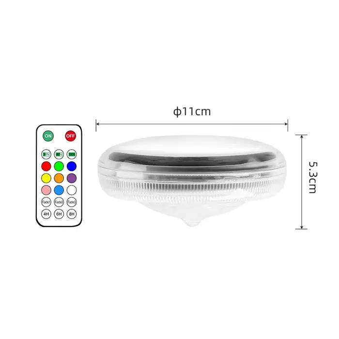 Lumières flottantes colorées pour piscine, lampe LED flottante avec télécommande, étanche IPX7, 3 mi