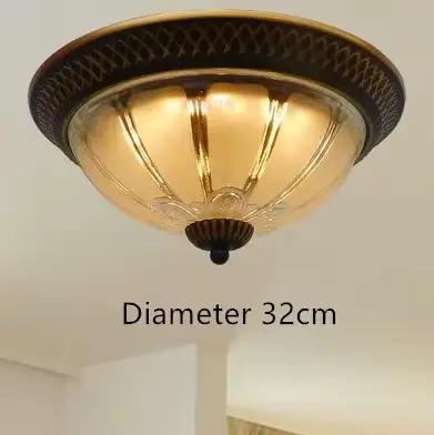 Plafonniers ronds européens à LED, plafonnier vintage, chambre à coucher, couloir, balcon, cuisine