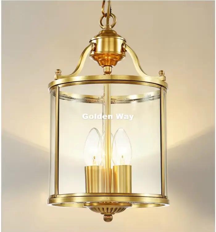Lampe Suspendue Vintage en Laiton et Verre localité avec Ampoule E14, Luminaire de 20cm, 110/220V
