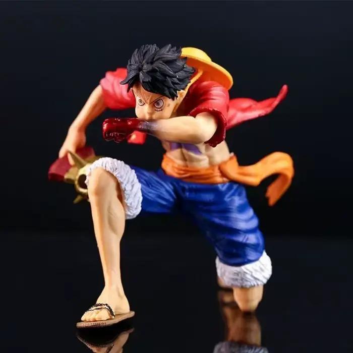 Figurine d'action Luffy One Piece Anime, modèle de collection agenouillé, jouet décoratif, cadeau d'