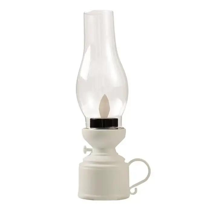 Lanterne à huile LED rétro vintage, fonctionnant sur piles, lumière décorative pour la maison, la ch