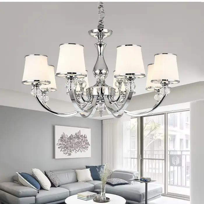 Plafonnier Led en cristal chromé, design moderne, éclairage d'intérieur, luminaire décoratif de plaf