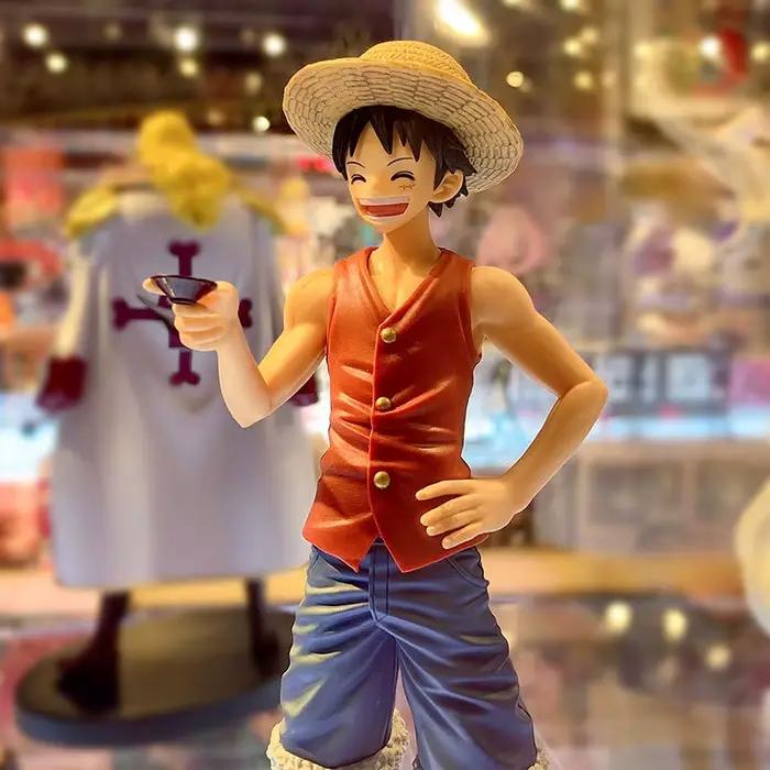 Figurine de dessin animé une pièce, 20cm, Luffy Ace Sabo, trois frères, Statue de vin époupée, Figur