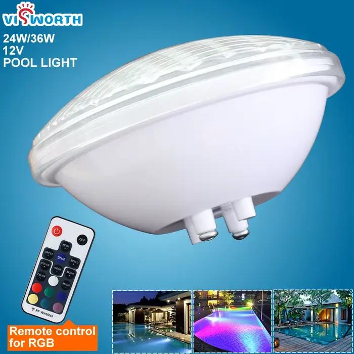 Lampe LED PAR56 pour piscine, imperméable conforme à la norme IP68, spot lumineux submergé, RVB, lum