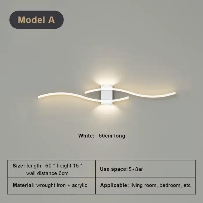 Appliques murales LED modernes pour chambre à coucher, chevet, couloir, décoration intérieure, lampe