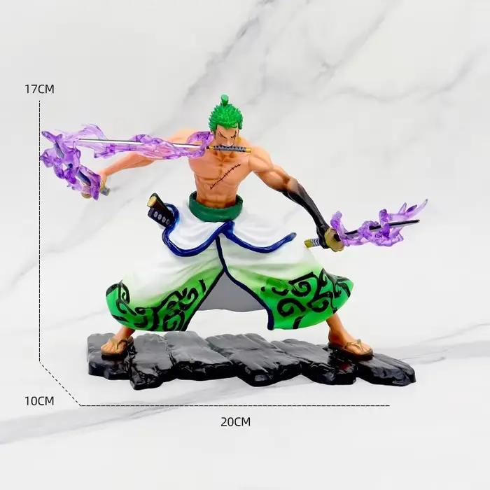 Figurine d'Anime One Piece Roronoa Zoro de 20 cm, Jouets Zoro, Figurine d'Action en PVC, Statue de C