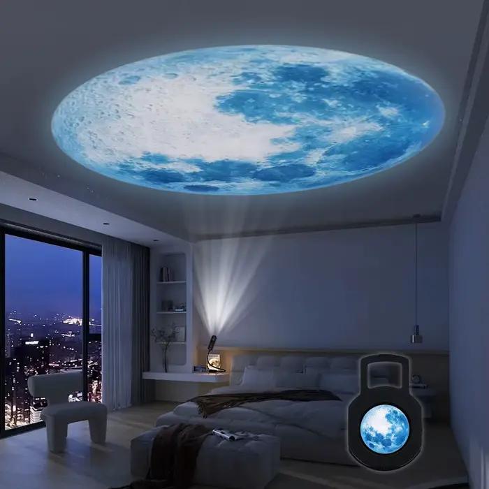 Lampe lunaire, lampe LED, planète bleue