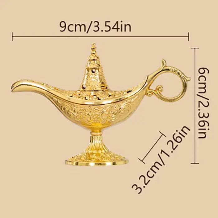Lampes à encens magiques Aladdin Hollow Legend, brûleurs d'encens rétro, lampe à huile à vœux, décor