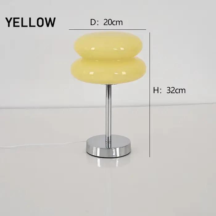 Lampe de bureau en verre teinté pour chambre d'enfant, lampe d'ambiance d'étude, décoration de la ma