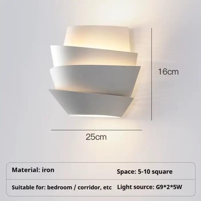 Lampe murale pomme de pin design nordique chambre tête de lit moderne minimaliste couloir décoration