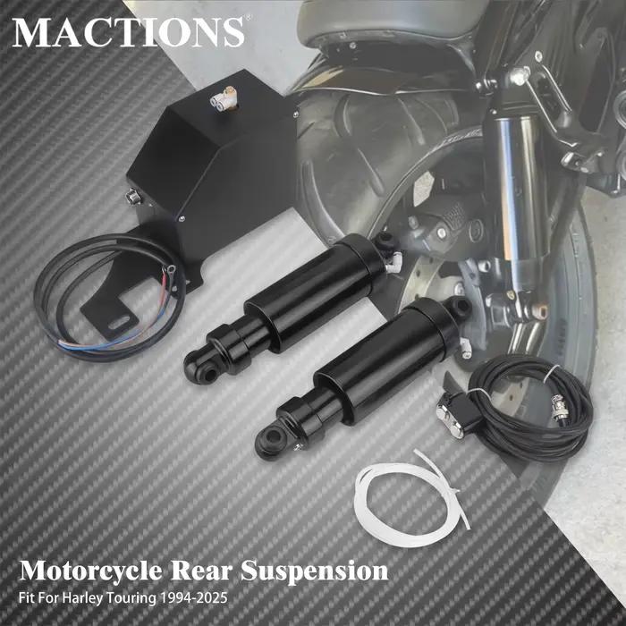 Analyste de suspension pneumatique arrière de moto réglables, Harley Touring Road King, FLHR Electra