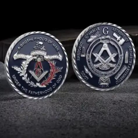 Pièces commémoratives américaines, médailles commémoratives de la franc-maçonnerie, badges métalliqu