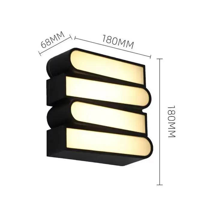Lampe murale LED d'extérieur, étanche, pour cour et extérieur, design créatif, lampe murale suspendu
