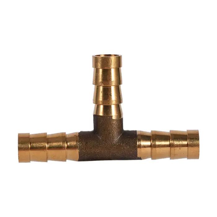 Connecteur de Tuyau de Carburant en Laiton Massif, Pièce en T à 3 Voies, 6mm, 8mm, 10mm, 12mm, pour 