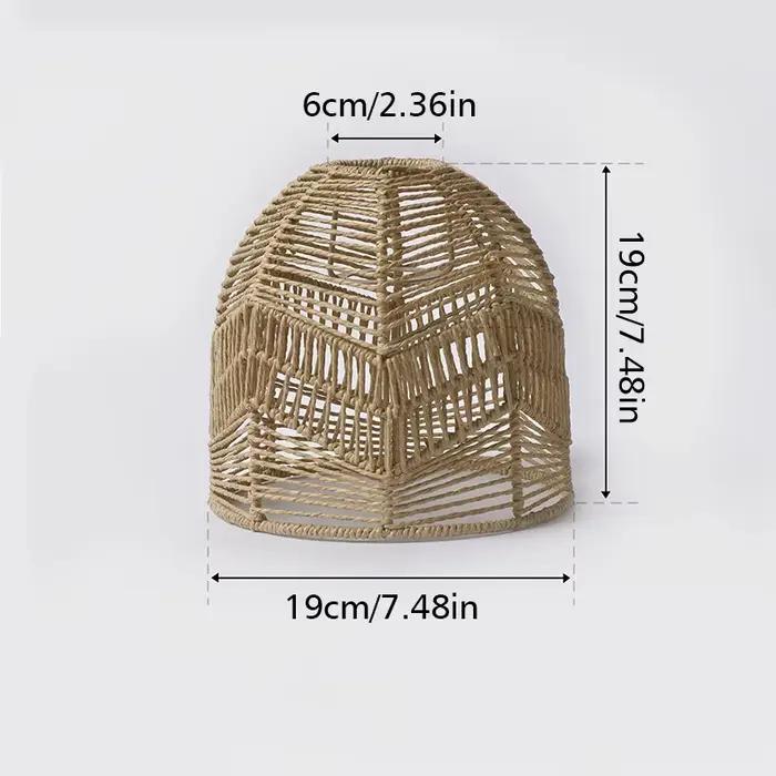 Abat-jour de lustre tissé Boho, couverture de lumière, abat-jour pour la décoration intérieure, salo