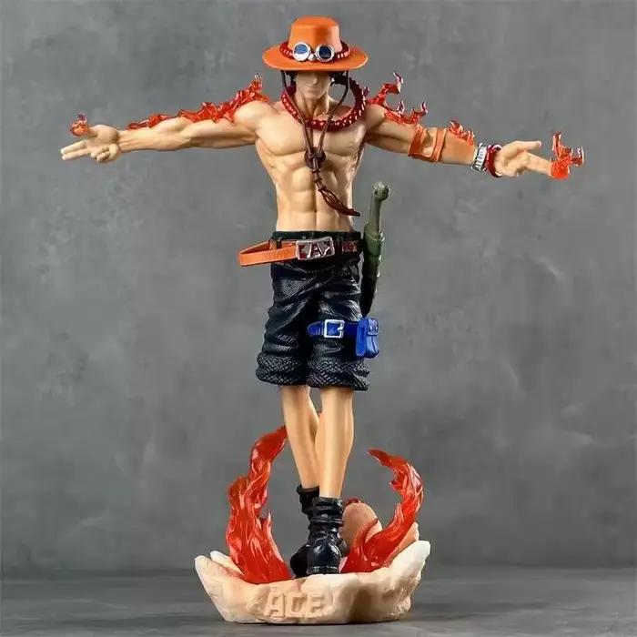 Figurine d'action One Piece Ace de 28cm, Portgas D Ace, Statue en PVC, modèle de collection, jouets 