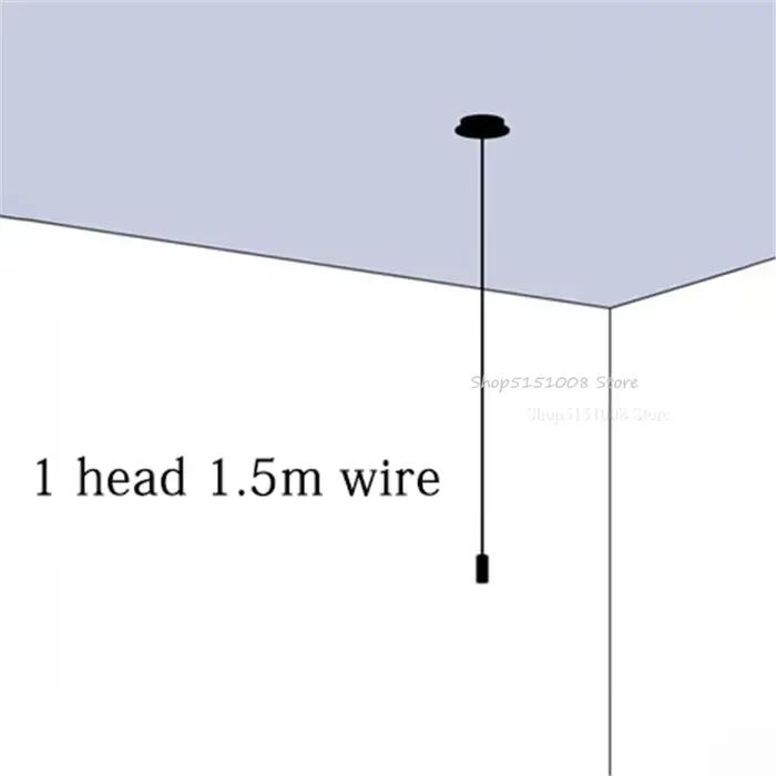 Lampe LED suspendue noire en forme d'araignée, design nordique moderne, luminaire décoratif de plafo