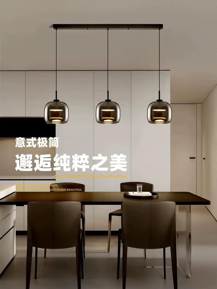 Luminaire suspendu en verre LED pour îlot de cuisine, restaurant, décoration, lustres de plafond mod