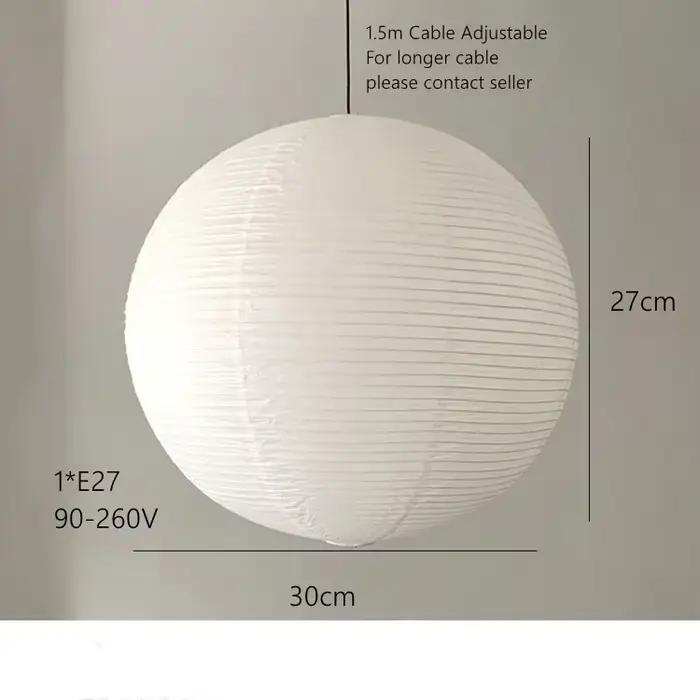 Washi Paper Suspension Shoaire, Lustre, Confrontal Lamp, Salon, Chambre