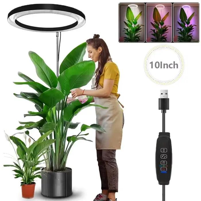 LED élèvent la lumière spectre complet plante lampe de croissance pour plantes d'intérieur hauteur r