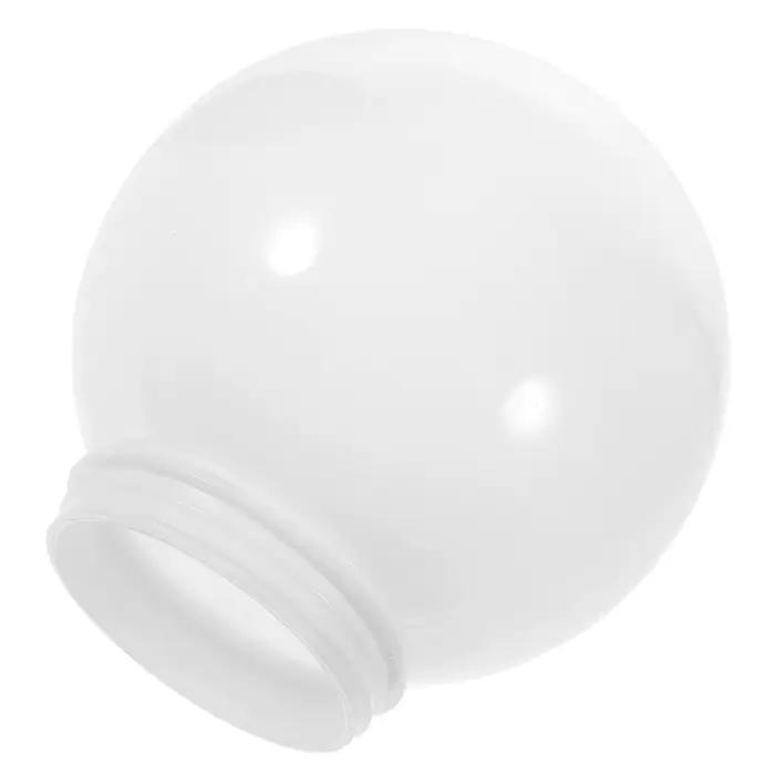 Abat-jour sphérique en acrylique blanc, couverture de lumière Globe, poteau mural extérieur de rempl