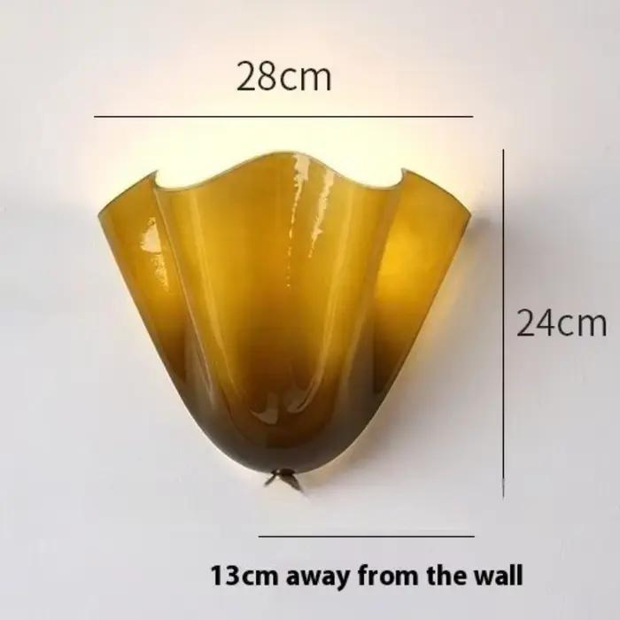 Applique murale rétro en verre, style minimaliste américain, lampe LED pour salon, bar, couloir, déc