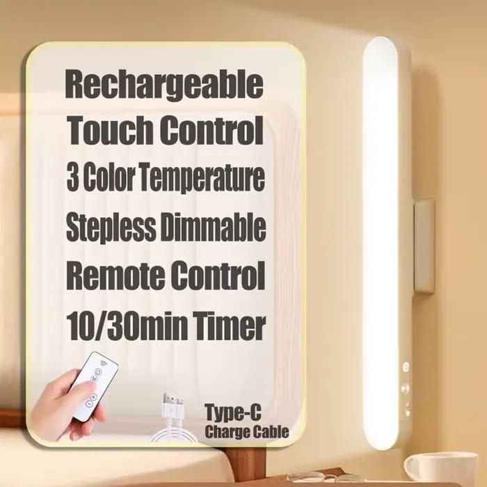 Lampe de Table LED suspendue magnétique, Rechargeable par USB, lampe de bureau, 3 couleurs, lampe de