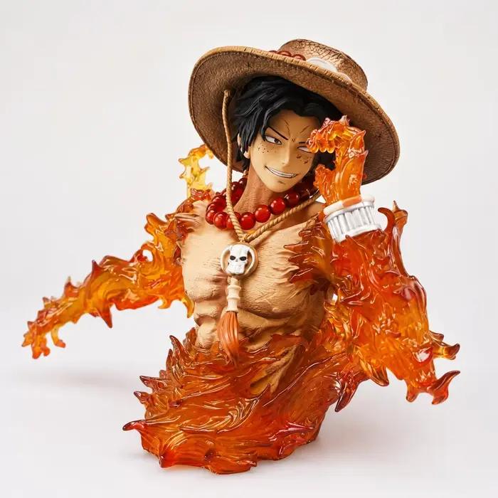 Figurine d'action One Piece Ace, modèle de statue, ornement de bureau, objet de collection, petit ca
