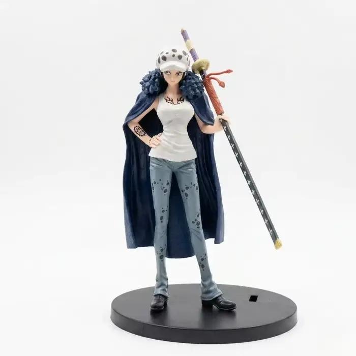 Figurine PVC One Piece Luffy Law, trois postures, modèle PVC, figurine d'action, collection de burea