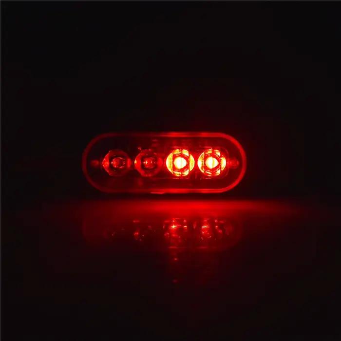 Lumière stroboscopique à 4LED pour voiture, lampes de signalisation d'urgence, lumière stroboscopiqu