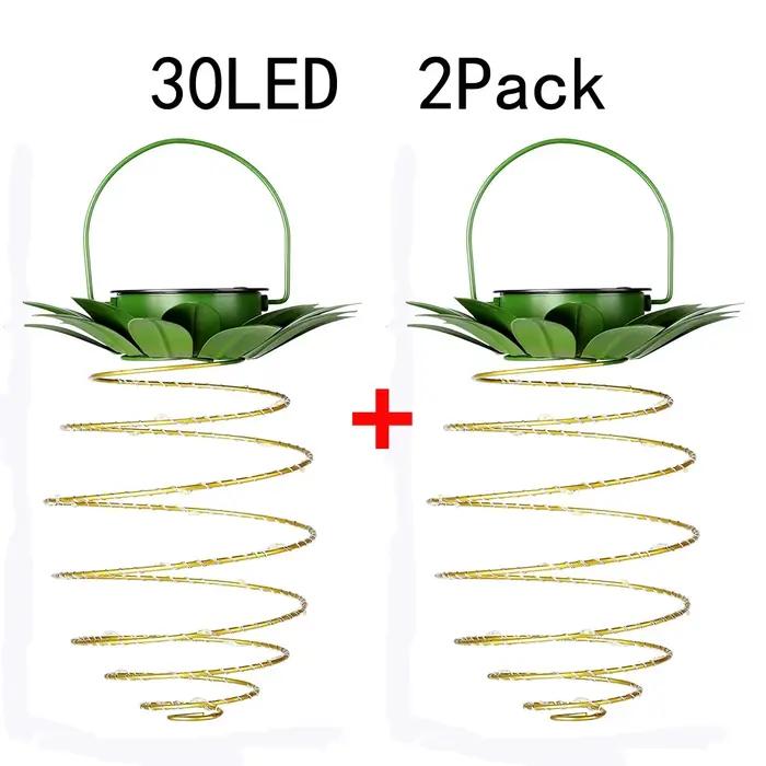 Lampes solaires ananas fer Art lanternes Led fil de cuivre cordes lumineuses extérieur étanche jardi