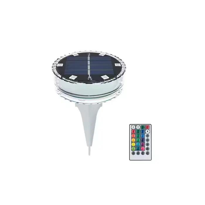 Lampe sous-marine Led à énergie solaire, 6 Led, étanche IP68, avec télécommande, pour fontaine, jard